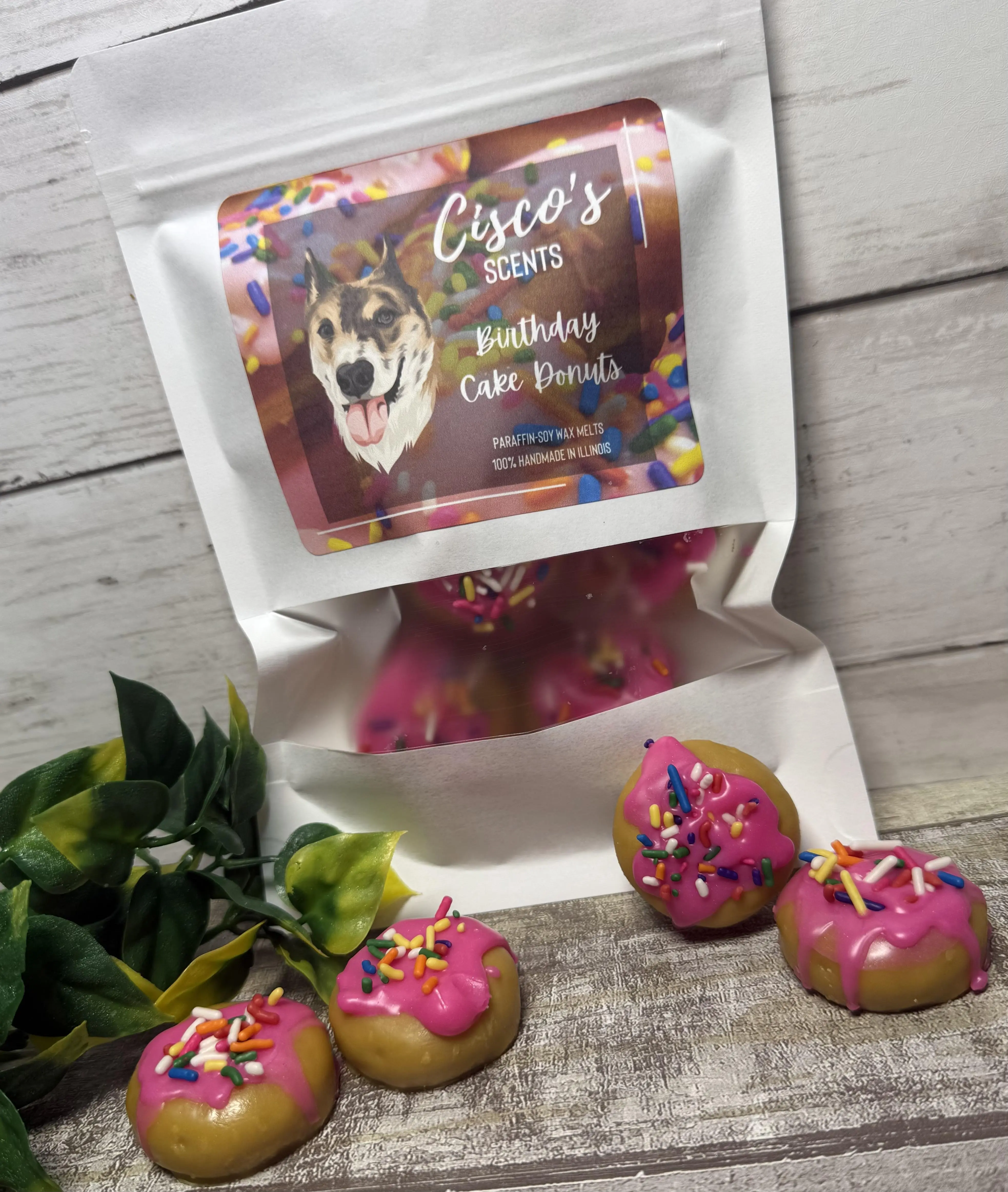 Birthday Cake Donut Wax Melts, Candles, Wax Melts, Candle Decor, Donut Wax Melts Decoration