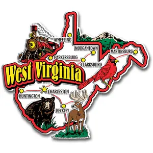 West Virginia Jumbo State Magnet by Classic Magnets