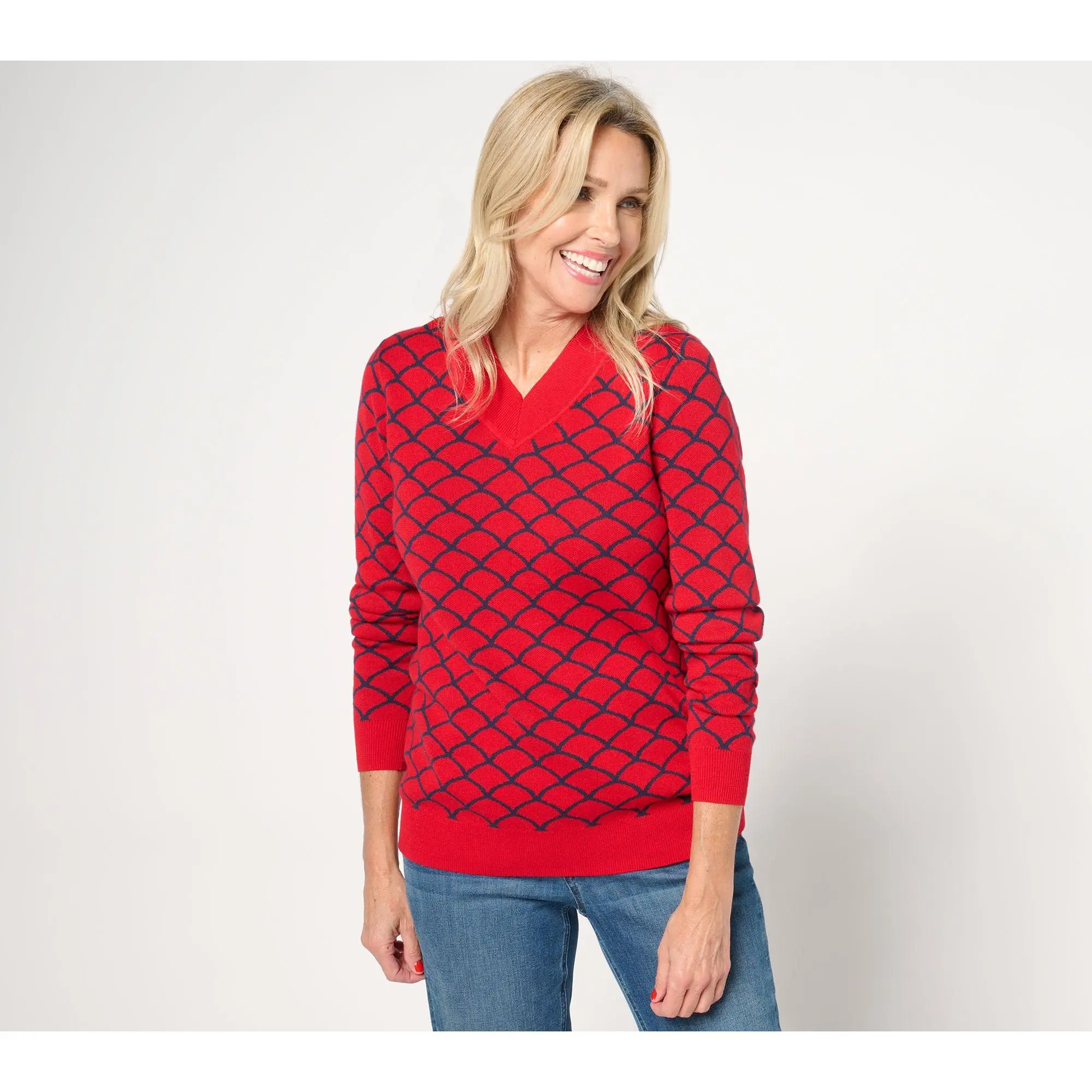 Studio Park x Alberti Popaj Womens Festive Pullover Sweater