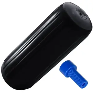 Polyform HTM-2 Fender 8.5" x 20.5" - Black w/Adapter [HTM-2 BLACK W/AIR ADAPTER]