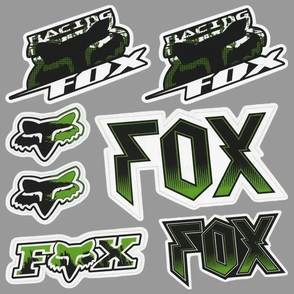 7psc Racing  Sticker - Motocross Dirt Bike Decal for Helmets and Cars