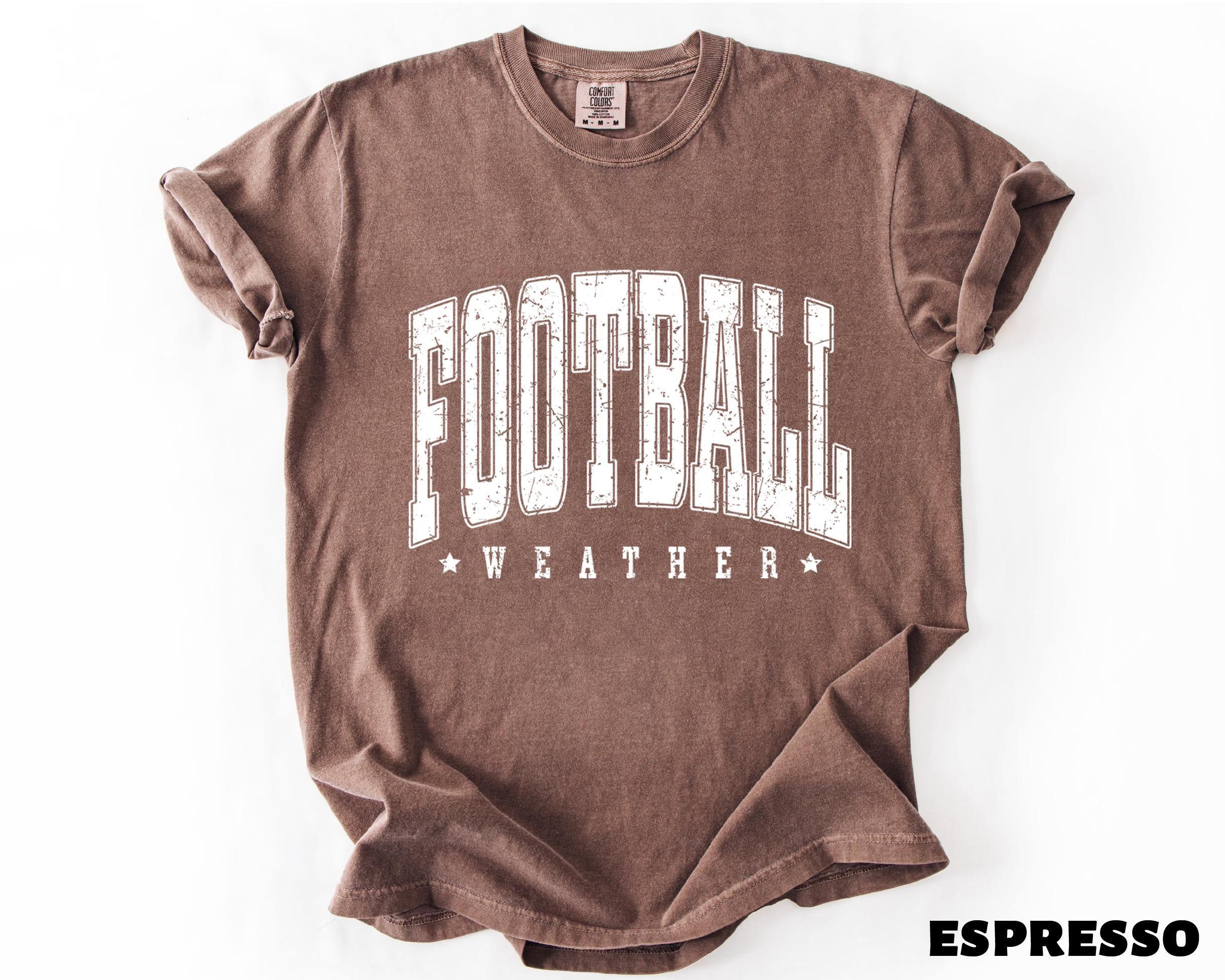 Comfort Colors Retro Football Weather T-Shirt, Tis The Season Shirt, Football Season Shirt, Fall Football Shirt, Game Day Shirt , By Legacy Graphic