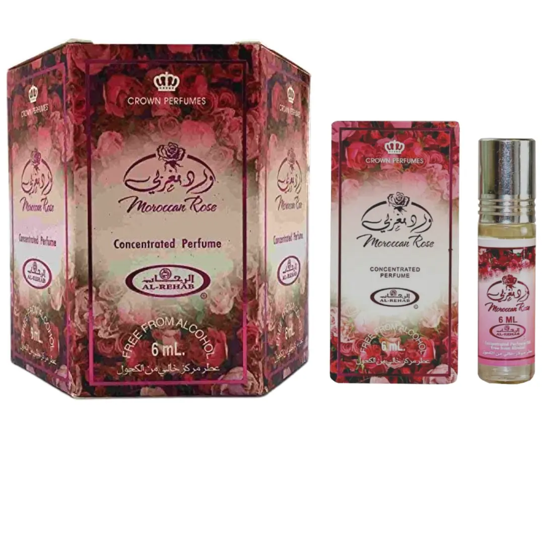 Moroccan Rose 6ml (.2oz) Roll-on Perfume Oil by Al-Rehab (Box of 6) Moroccan Rose 6ml (.2oz) Roll-on Perfume Oil by Al-Rehab (Box of 6)