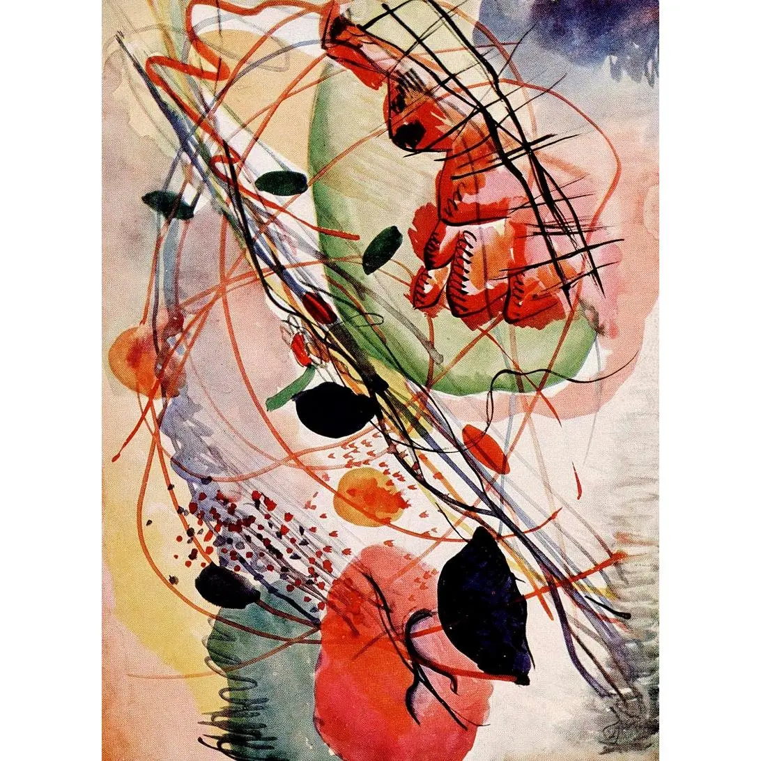 Aquarell Print by Wassily Kandinsky Poster