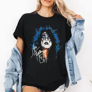 Ace Frehley Spaceman Splatter Art Shirt, Rock Legend Tee , Artistic KISS Guitarist Fan Gift Comfort Colors