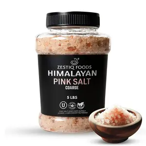 100% Organic HIMALAYAN PINK ROCK SALT, COARSE GRAIN JAR 2.2