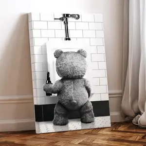 Ted Teddy Bear Toys Humor Beer Sadic Tv Movie Film Poster Fabric Silk Poster Print