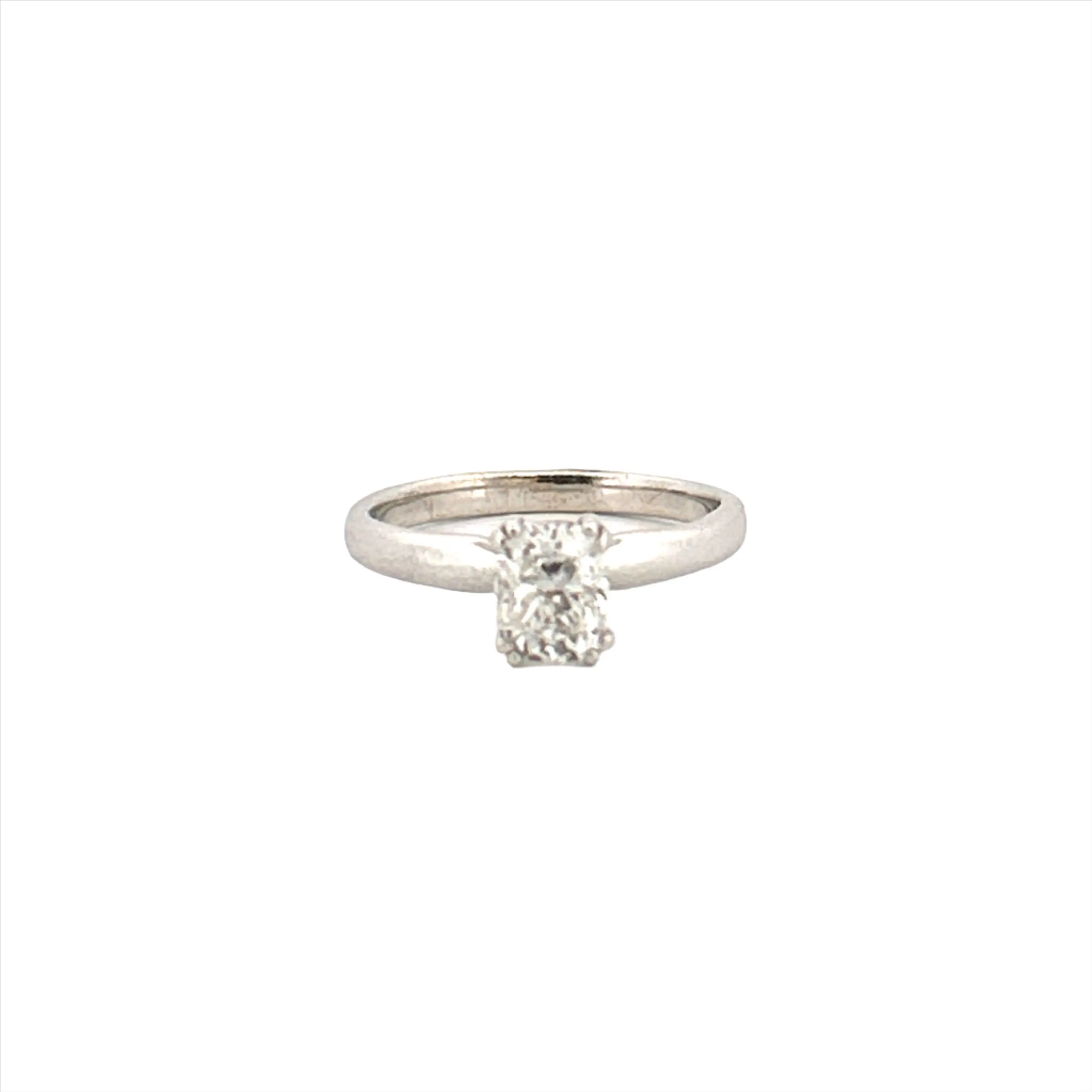14K Gold 0.80 Carat Radiant Lab Grown Diamond Solitaire Engagement Ring