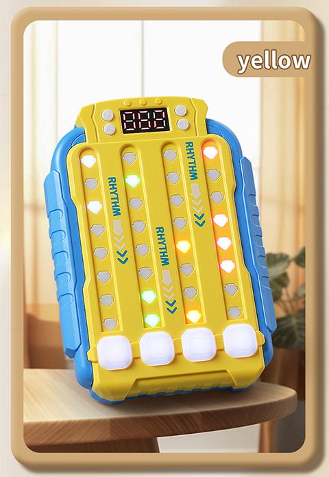 2026 New LED Light Music Fidget Toy Rhythm Master Finger Game Stress Relief ,Focus Training,Memory Boost,Hand-Eye Coordination Portable Sensory Toy,Couple Interactive Friend Party Game,Birthday Gift ,Holiday Present Cool Autism Gift for Kids Adults Teens