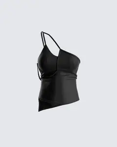 Rhett Black Strappy Top