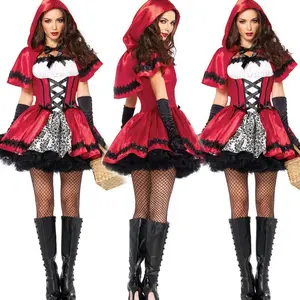 SexyAnimeQueenHalloweenCostumeLittleRedRidingHoodPrincessUniformExportGameSexyUniformWholesale