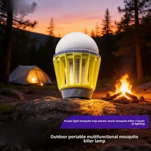 Outdoor mosquito-repellent waterproof lighting for home use, ambient camping mosquito-repellent hanging lantern, tent camping stall lamp