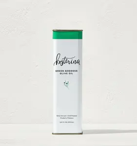 Kosterina Green Goddess Olive Oil - Ultra Premium Extra Virgin Infused with Basil Garlic Onion & Lemon - 16.9 FL OZ