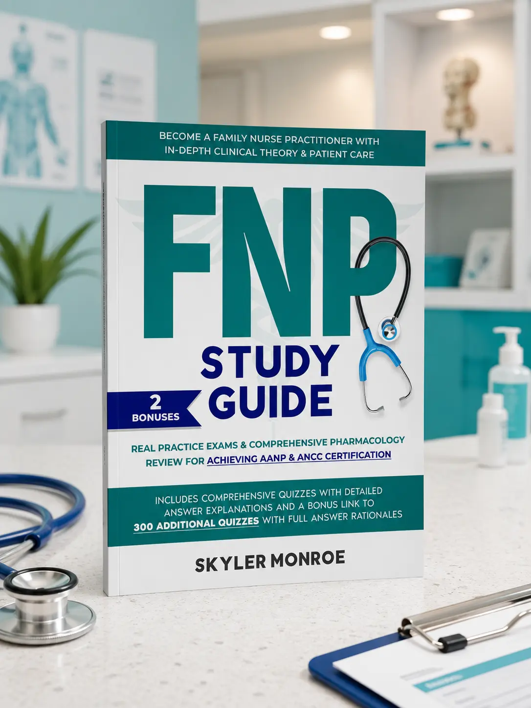 FNP STUDY GUIDE: Real Practice Exams & Comprehensive Pharmacology Review for Achieving AANP & ANCC Certification | Become a Family Nurse Practitioner with In-Depth Clinical Theory & Patient Care