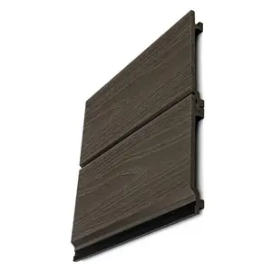 American Walnut Wood-Like Composite Wall Panels, Enhanced Grain Exterior & Interior Siding, Waterproof, Fire-Resistant & Weatherproof, Decorative Wood Grain Wall Cladding for Modern Homes, Offices, Living Rooms, Bedrooms & TV Feature Walls