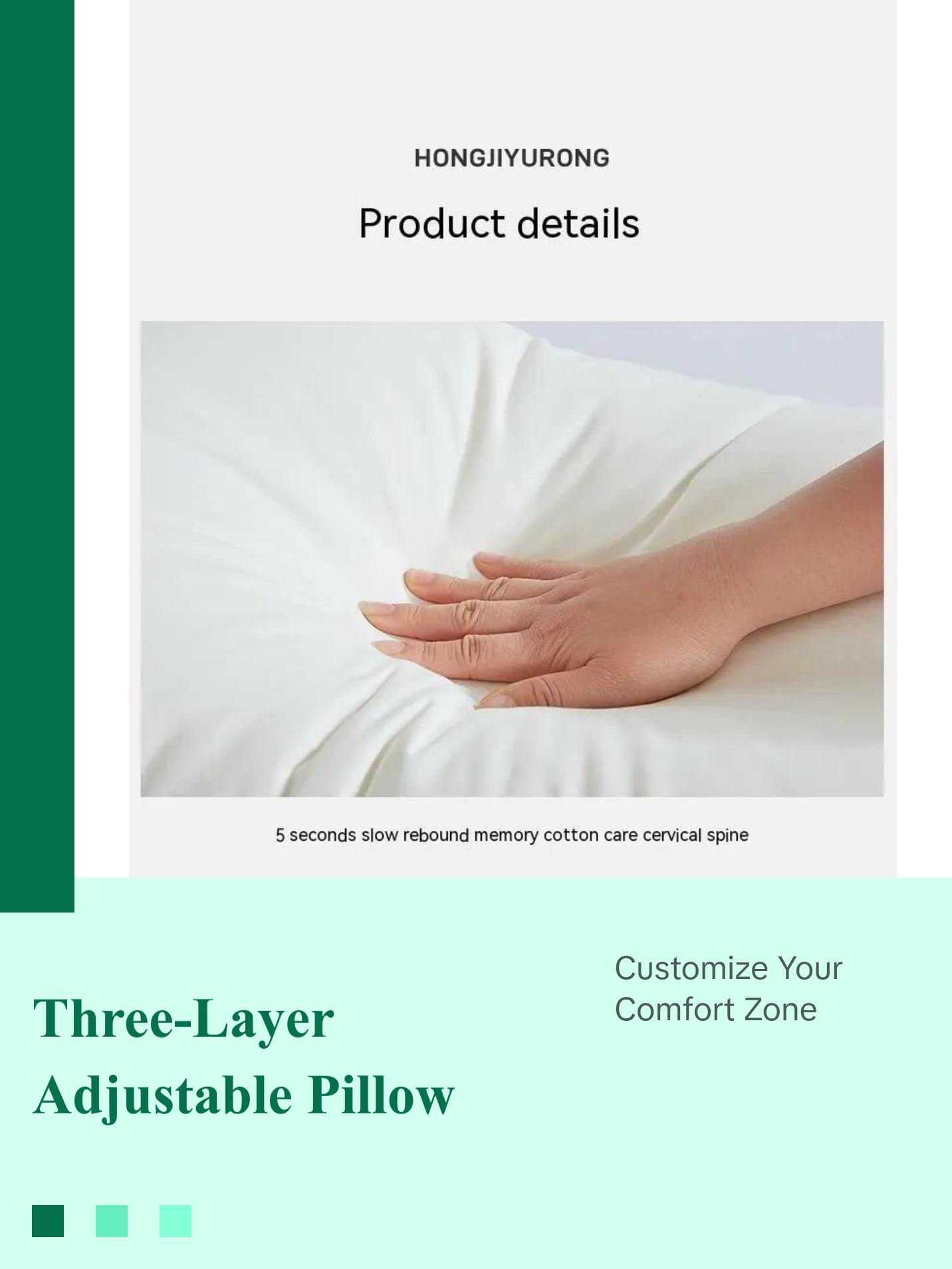Three-Layer Adjustable Pillow