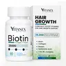 VITANEX Nutrition Biotin, Collagen, Keratin & Hyaluronic Acid Hair Growth Support Supplement with Vitamins B1 | B2 | B3 | B6 | B7 for Women & Men - Made in USA