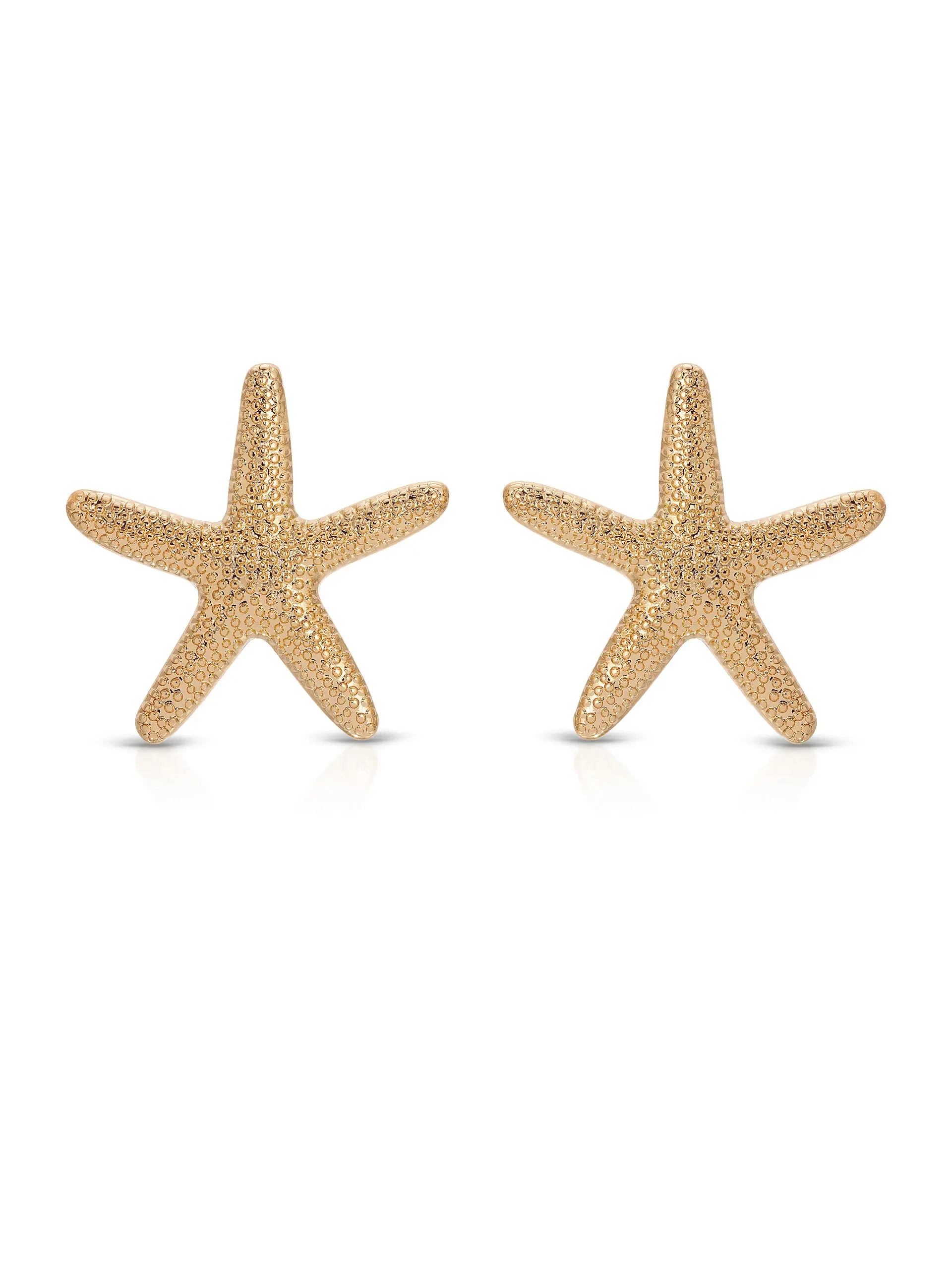 Ettika Statement Starfish Stud Earrings – 18k Gold Plated Zinc Earrings, Beach-Inspired Statement Jewelry for Women Ettika Statement Starfish Stud Earrings – 18k Gold Plated Zinc Earrings, Beach-Inspired Statement Jewelry for Women
