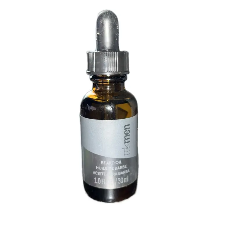 MK Men Beard Oil - 1 fl oz / 30 ml - HUIle de Barbe - Aceite para Barba - Essential Product for Men's Grooming Hair Care - Simple Solution for Beard Care