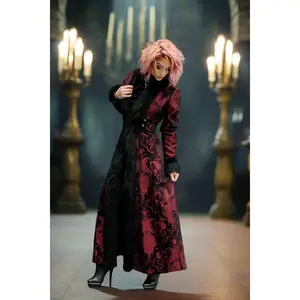 BLACK FOREST COAT - RED/BLACK TAPESTRY