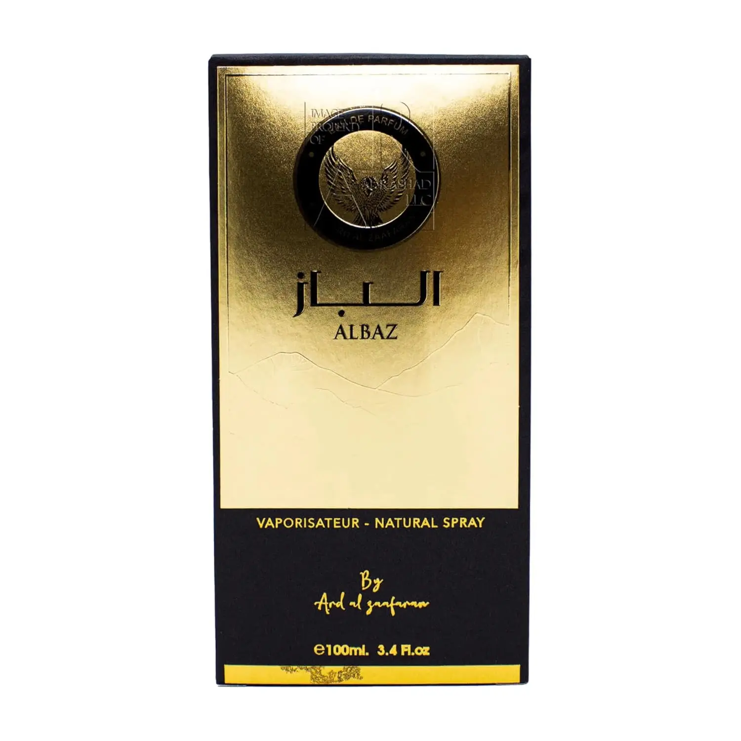 Ard Al Zaafaran Albaz Eau de Parfum Spray for Men 3.4 Ounce Spicy Truffles Currants Bergamot Citrus Fruits Ylang-Ylang Sandalwood Patchouli Incense Vetiver Chocolate Vanilla