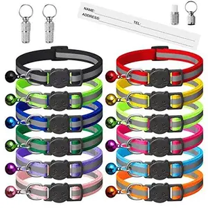 Extodry 14 Pack Reflective-Breakaway Cat Collars