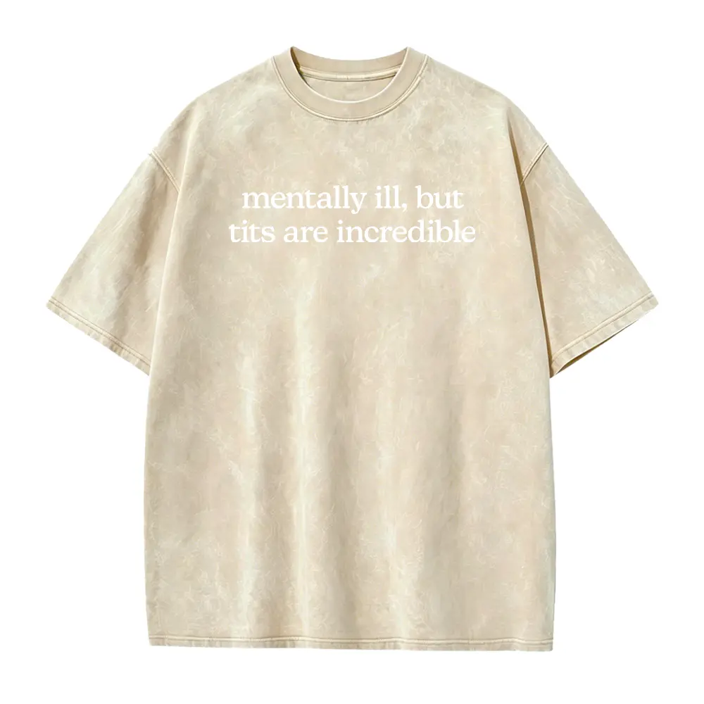 Washed T-shirt-Apricot