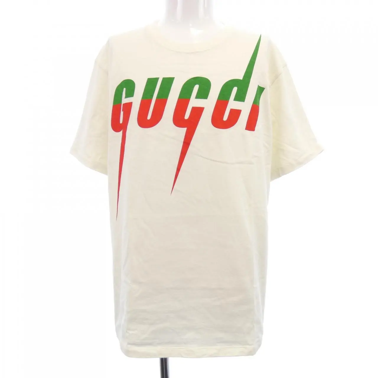 Pre-owned GUCCI Cotton Small Leather Goods Blade Print T Shirt