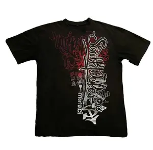 Southpole Style Graphic T-Shirt, Gothic Streetwear Y2K Aesthetic Tee, Grunge Apparel, Alt Fashion Top, Crew Neck, Short Sleeve, Cotton, Men Women Top