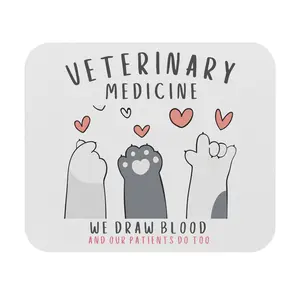 Veterinary Office|Veterinary Medicine: We Draw Blood and So Do Our Patients Mouse Pad|Vet Tech Gift|Vet Med|Veterinarian|Veterinarian