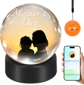 Memory Orb Ball 2026 New Mother's Day Memory Sphere Lamp 2.7" Crystal Ball Video Player for Photos & Videos WiFi Uploadable Gift for Anniversary Mp4 Audio tiktokshopspringglowup