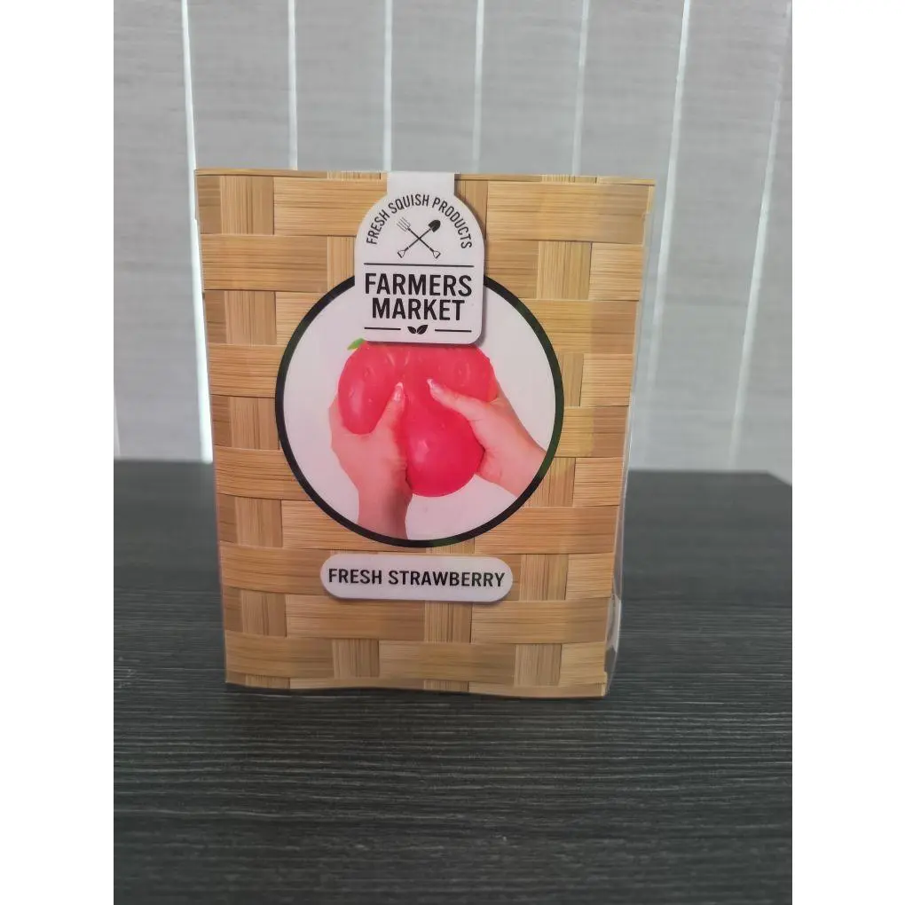 Farmers Market Fresh Strawberry - Large Squishy Strawberry for Kids and Adults