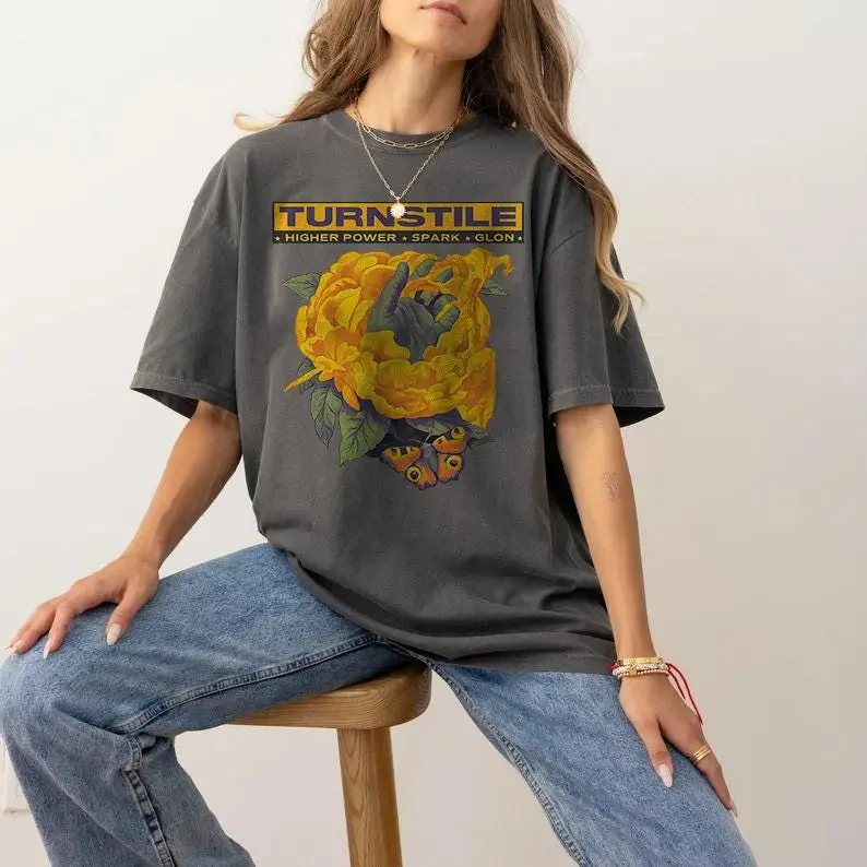 Turnstile Shirt - Rock Music Shirt - Turnstile Higher Power - Spark - Glon - Turnstile Merch - Unisex Rocker Shirt
