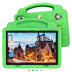 10.1 Inch Kids Safe Android Touchscreen Tablet PC, Parental Control, Shockproof Case, Drawing Pen, Supports 5g WiFi, Educational Apps, Rechargeable Battery, Holiday Gift