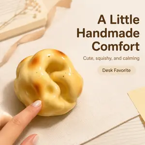 Handmade Moldable Potato Squishy Fidget Ball, Block Shaped Crinkly ASMR Noise Sensory Toy with Crisp Pop Sounds, High Playability Stress & Emotional Release Decompression Hand Toy, Viral Novelty LeisurePlayGiftforKids,Teens&Adults, Toys & Hobbies Category