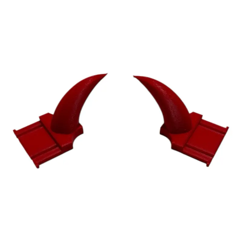 Sturdy Devil Horn Hard Hat Tabs - Set of 2 Universal Work Safety Accessory with Locking Clips, Broad Compatibility, Secure Fit, Accessory Slots, Essential for Home Improvement Hard Hat Guard Head Protection Safety Gear