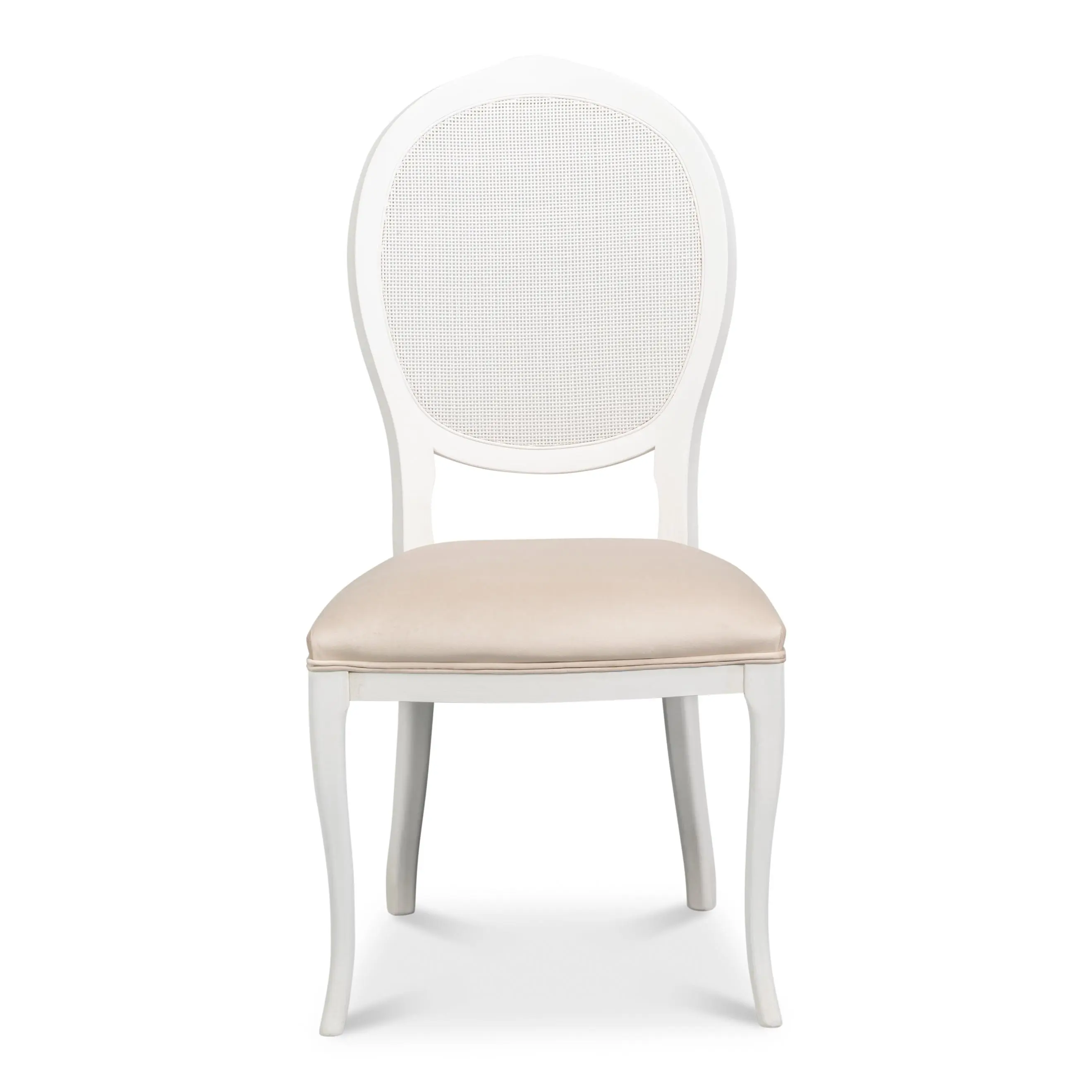 Selene Cane Dining Chair Ivory (Set of 2)
