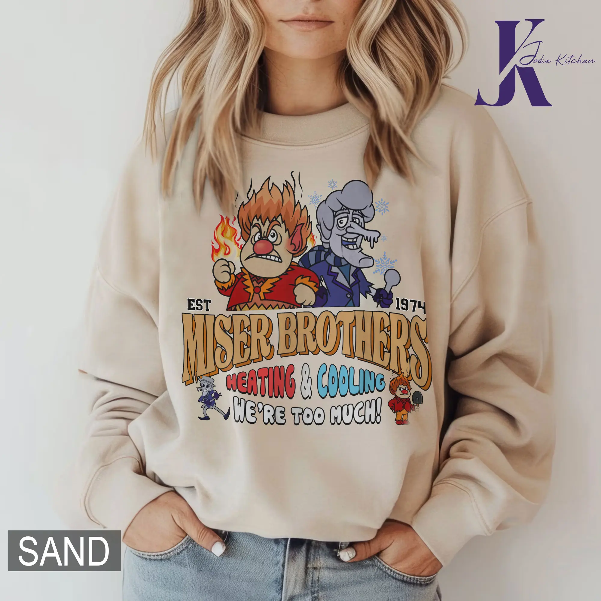 Heating and Cooling We Are Too Much Shirt, Miser Brothers Heating And Cooling Shirt, The Year Without A Santa Claus Shirt, Miser Brothers Sweater, Xmas Gift