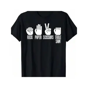 Funny Vintage Carpenters Shirt Rock Paper Scissor Table Saw Fathers Day T-Shirt A85 good graphic tees