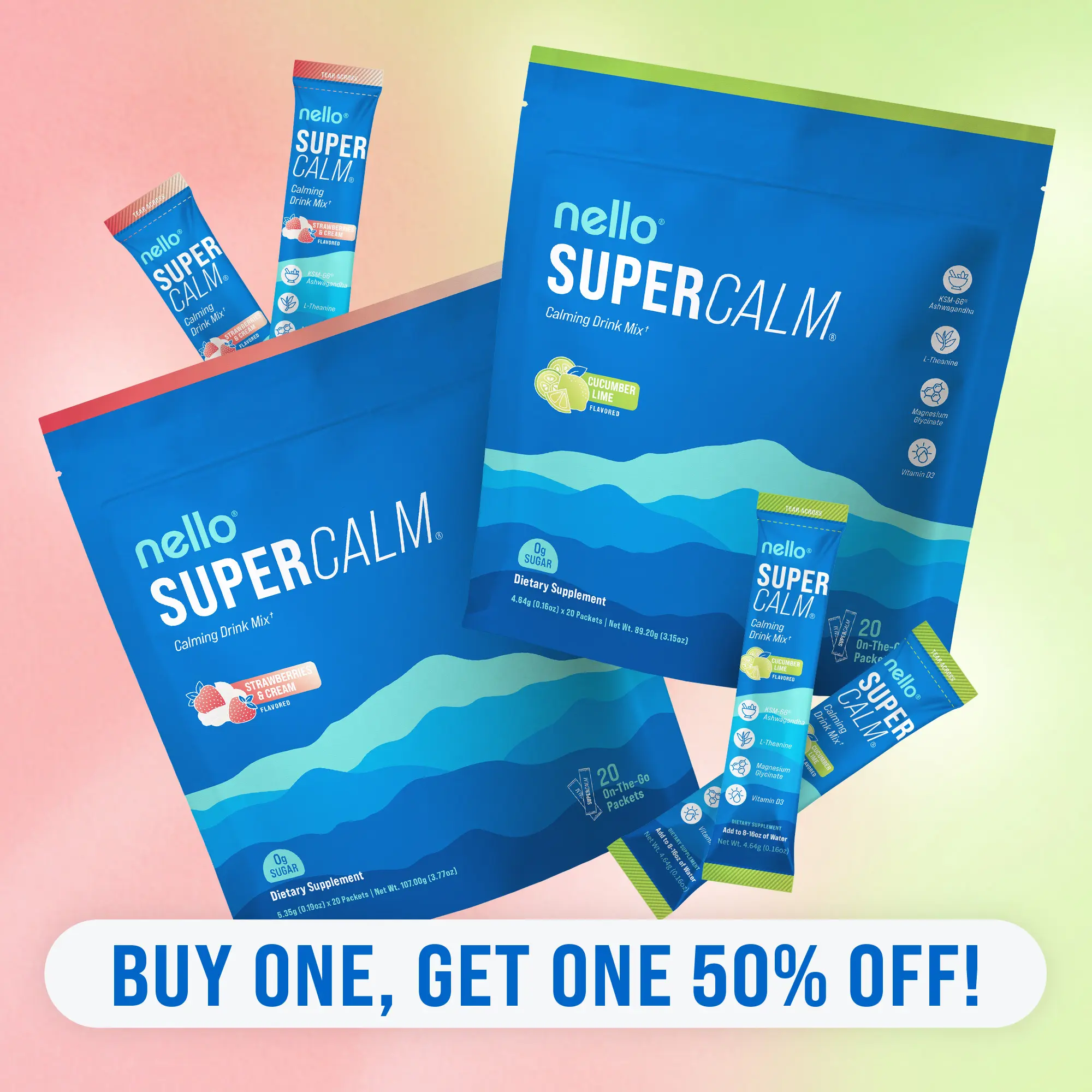 Cucumber Lime + Strawberry Cream