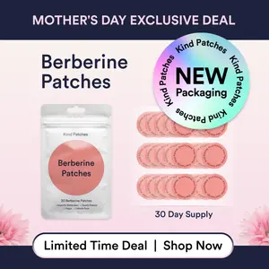 Kind Patches, 30-Day Cleanse Patches, Berberine, Support Metabolism, Cinnamon Extract, 1 Month Supply