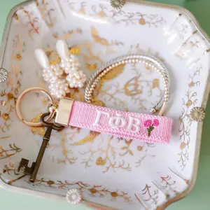 Gamma Phi Beta Embroidered Keychain