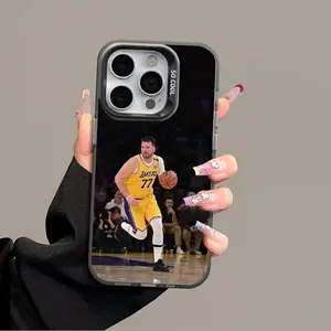 Dončić  Anti-Drop Protective Acrylic Phone Case for iPhone 17 ProMax 16 15 14 13 12 11 XS Samsung S25 24 FE 23 22 Ultra Plus with Anti-Collision Strips Non-Slip Grip