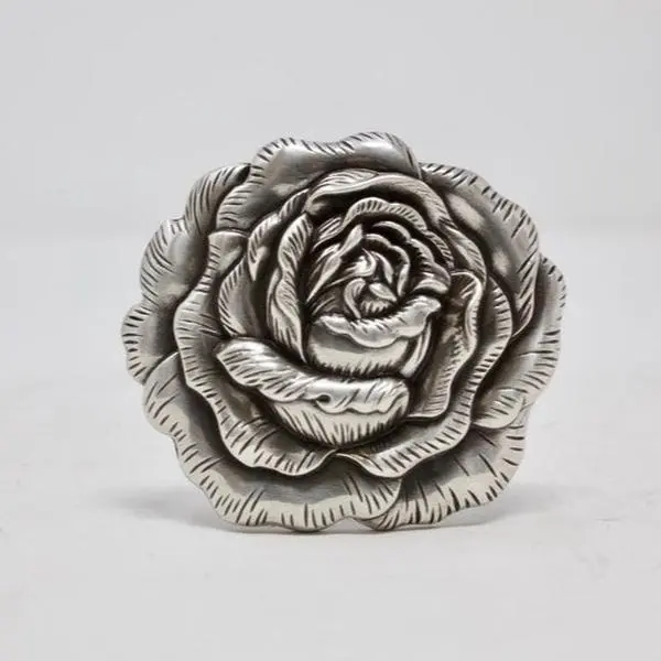 rose   Western Belt Buckle 1.5 Removable Westen Buckle