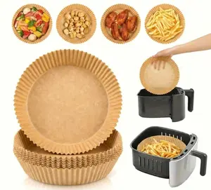 descuentos  black  friday Air Fryer Paper Liners Disposable Non-Stick Parchment Paper for Air Fryer Baking Roasting Microwave. Greaseproof & Waterproof Food Grade Baking Paper Tray. Heat Resistant Round Liners Kitchen Gadgets for Fries Chicken