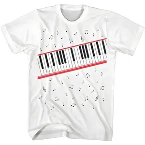 Youth and adult Beat It Video Michael Jackson T-Shirt, Iconic Piano Keys Design Worn by the King of Pop in 1983