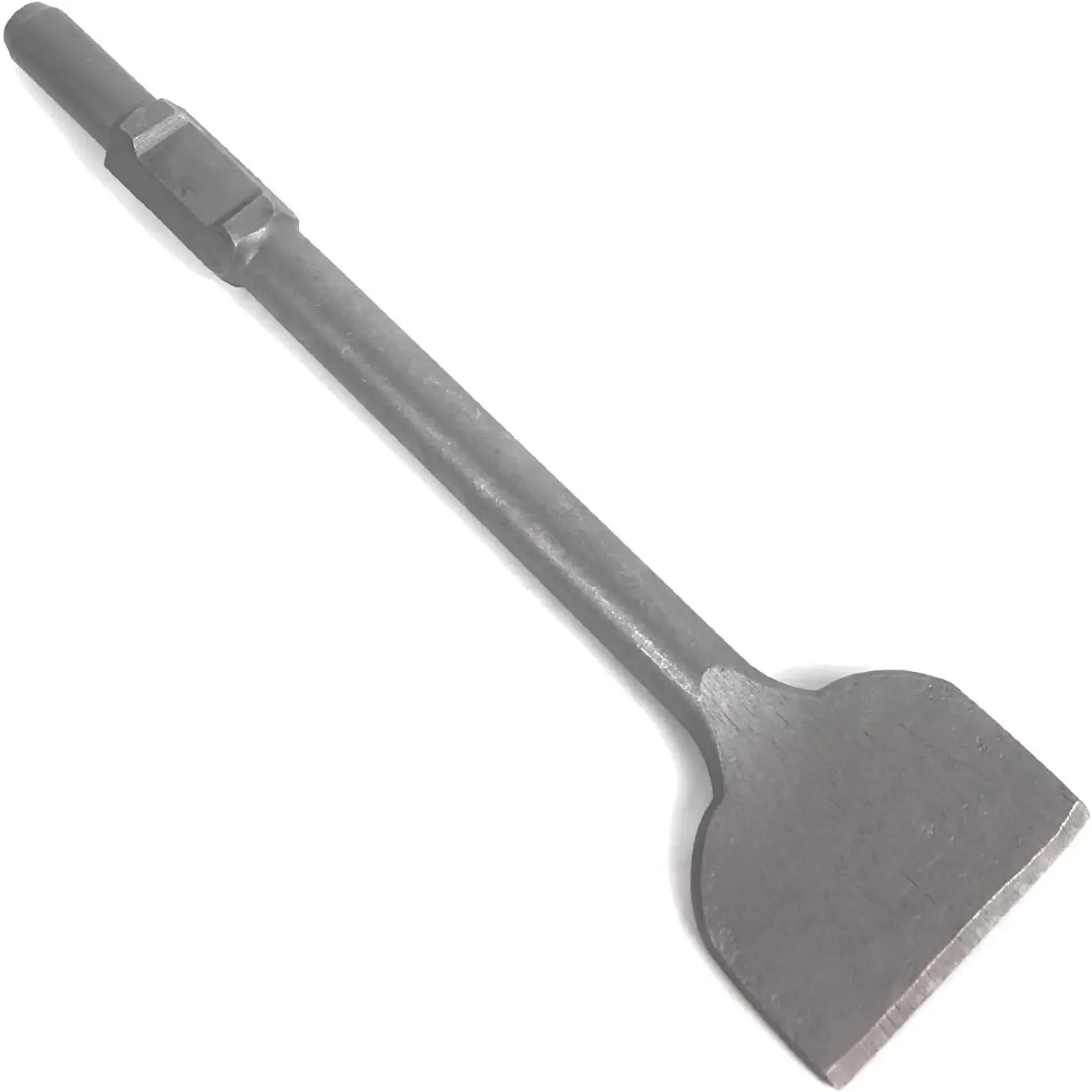Alloy Steel Tile & Thinset Scaling Chisel - 4 in Wide, 16 in Long Heavy-Duty Hardware Demolition Jack Hammer Removal Hand Tool