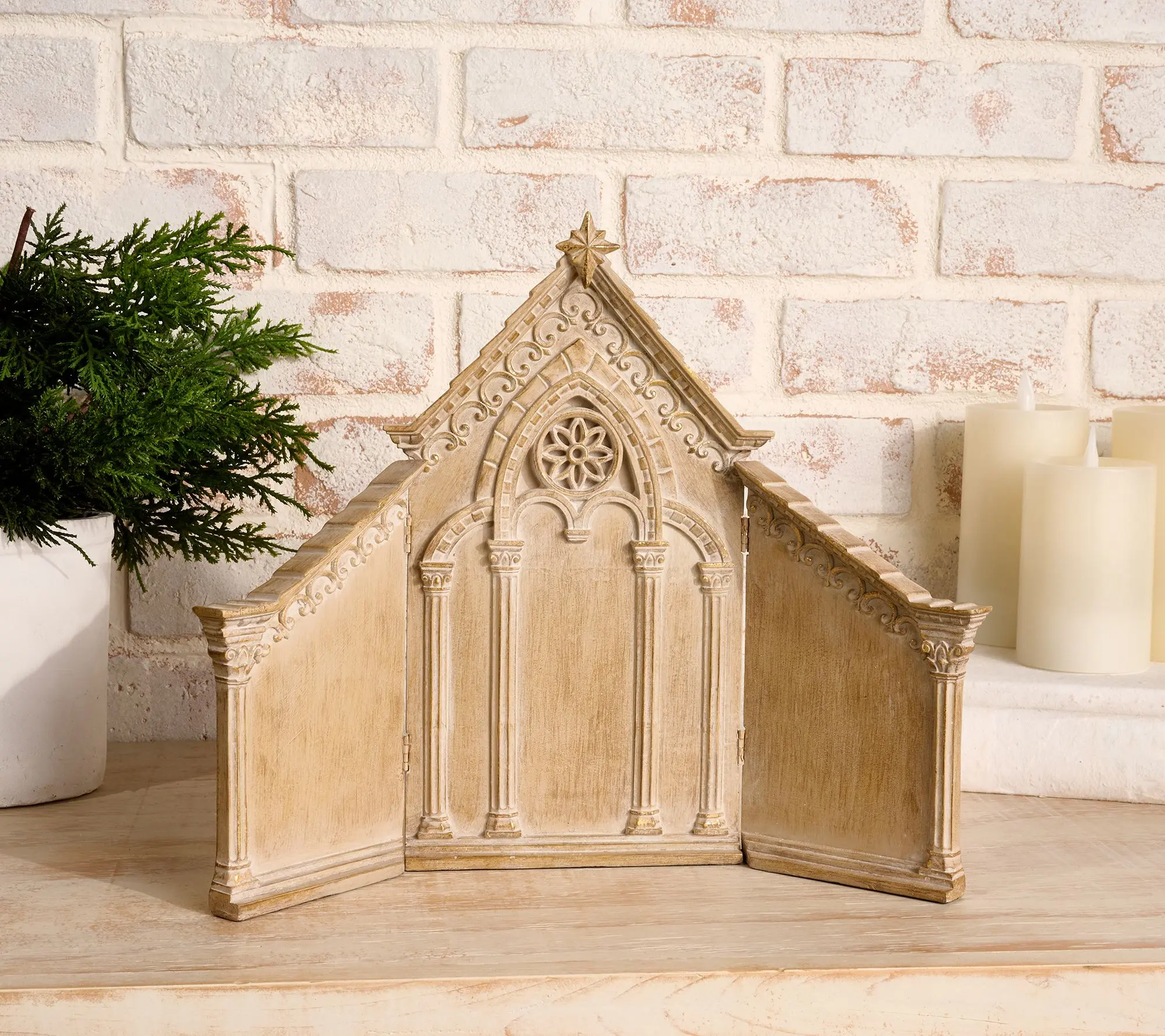 Cathedral 3-Panel Back Drop by Valerie