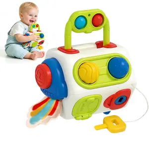 Busy Cube for Toddlers 1 Years Old,, Toddler Toys for 1-3 Years Old, Fidget Activity Blocks for Fine Motor Skills Development, Baby Early Learning Gifts for Boys Girls