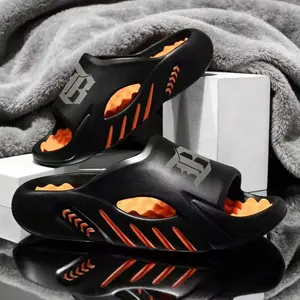Ultra Soft Foot Massage Cloud Slides Thick Sole EVA Cushion Non-Slip Streetwear Casual Slippers For Men Indoor Outdoor Summer Beach Pool Open Toe Sport Recovery Sandals Footwear Boy Shoe Walking Shoes Flipflop Makapal Fashion Dance good guy outdoorfun